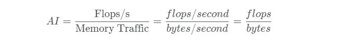 Arithmetic intensity